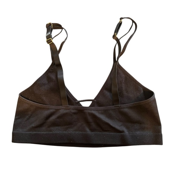 🟠Lively Black Ribbed Bra – Size Large - Picture 3 of 4